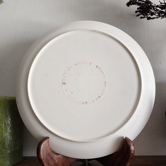 Beautiful Handmade Impressionist Cottage Country Scenery Ceramic Plate - Picture 9 of 11